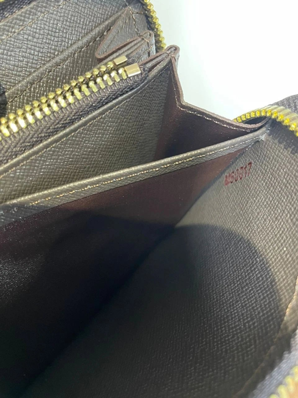 Louis Vuitton Damier Ebene Zippy Zip Around Long Wallet – Brown Designer Luxury Purse | Free 3–5 Day USA Shipping image 8
