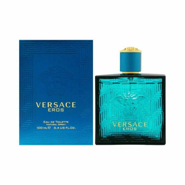 Versace Eros Eau de Toilette for Men 100ml – Fresh Mint Vanilla Woody Cologne | Long-Lasting Fragrance | Free 3-Day USA Shipping image 0