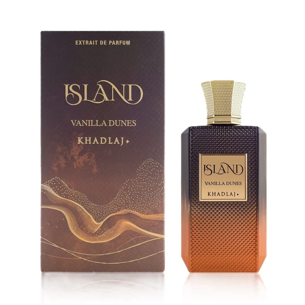 Khadlaj Island Vanilla Dunes Extrait de Parfum 100ml / 3.4 oz – Warm Sweet Vanilla Amber Luxury Fragrance | Long-Lasting Intense Scent | Free 3-Day USA Shipping image 0