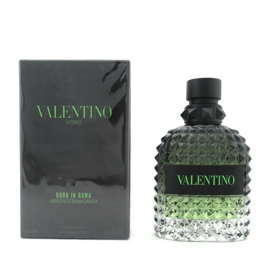 Valentino Uomo Born In Roma Green Stravaganza EDT 3.4 oz for Men – New, Free USA Shipping, 3-Day Delivery image 0