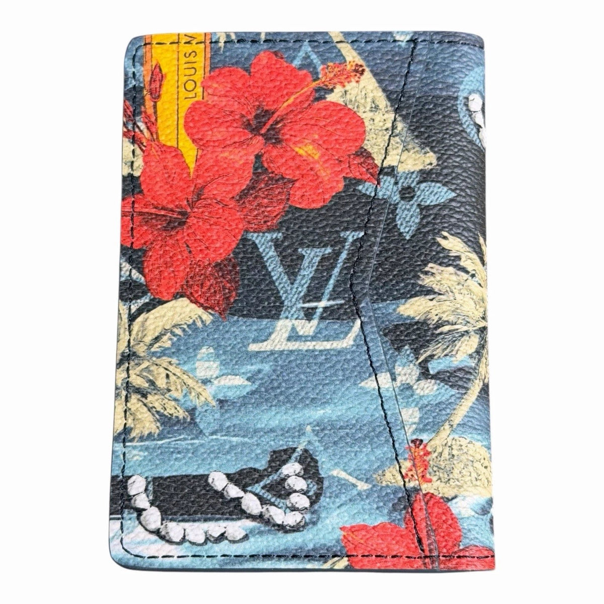 NEW Louis Vuitton Pocket Organizer Monogram Surfin’ Blue Bifold Wallet – Limited Edition Designer Luxury | Free 3–5 Day USA Shipping image 2