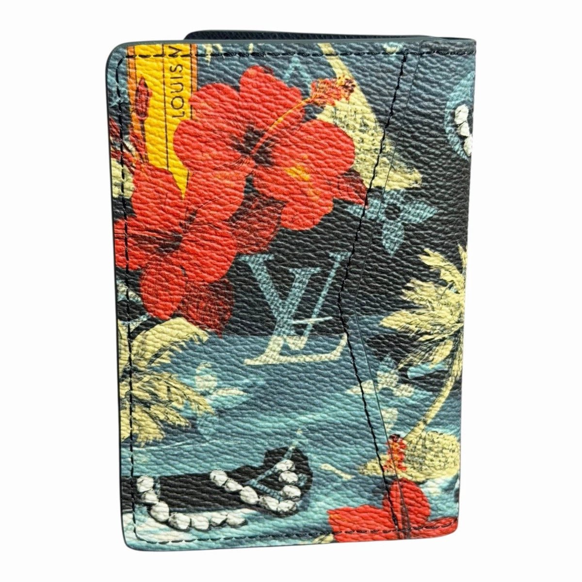 NEW Louis Vuitton Pocket Organizer Monogram Surfin’ Blue Bifold Wallet – Limited Edition Designer Luxury | Free 3–5 Day USA Shipping image 5