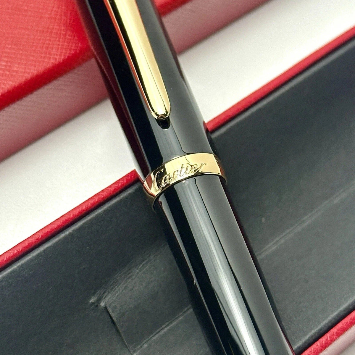 Cartier Black & Gold Composite Executive Rollerball Pen – Rare AD VIP Gift Luxury Writing Instrument | Free 3–5 Day USA Shipping image 3