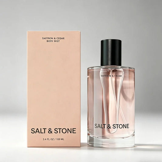 Salt & Stone Saffron & Cedar Body Mist 3.4 oz – Warm Spicy Woody Unisex Fragrance Mist | Free USA 3-Day Delivery image 0
