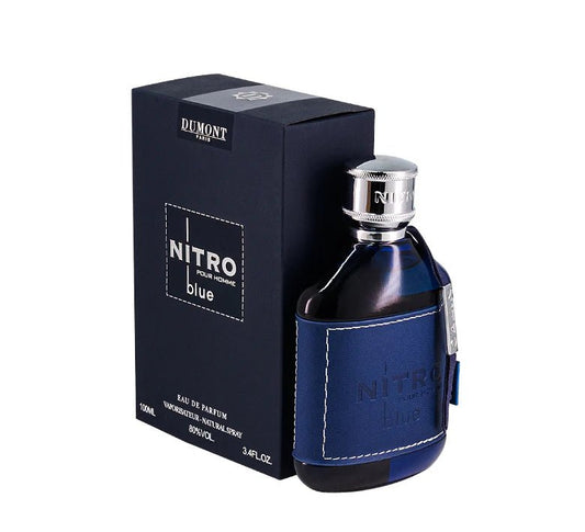 Nitro Blue Pour Homme Eau de Parfum 3.4 oz by Dumont Paris – Fresh Aquatic Men’s Perfume | Free USA 3-Day Delivery image 0