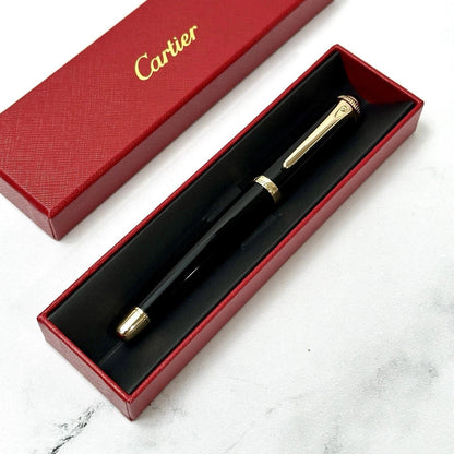 Cartier Black & Gold Composite Executive Rollerball Pen – Rare AD VIP Gift Luxury Writing Instrument | Free 3–5 Day USA Shipping image 1