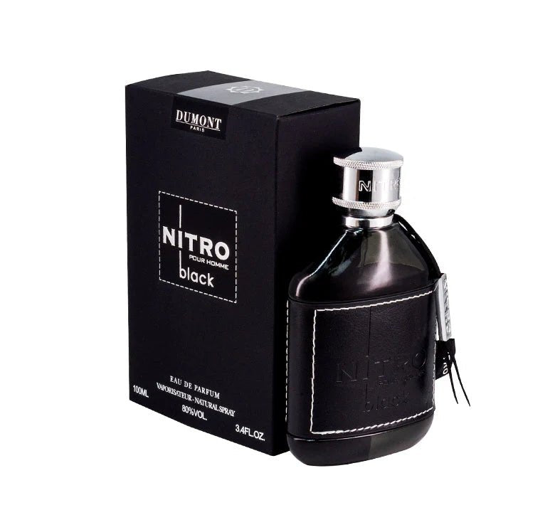 Nitro Black Pour Homme Eau de Parfum 3.4 oz by Dumont Paris – Bold Men’s Perfume | Free USA 3-Day Delivery image 0