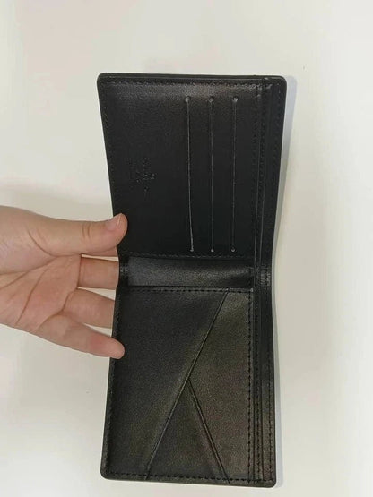 Louis Vuitton Men’s Monogram Macassar Canvas Wallet – Black Designer Luxury Bi-Fold | Free 3–5 Day USA Shipping image 2