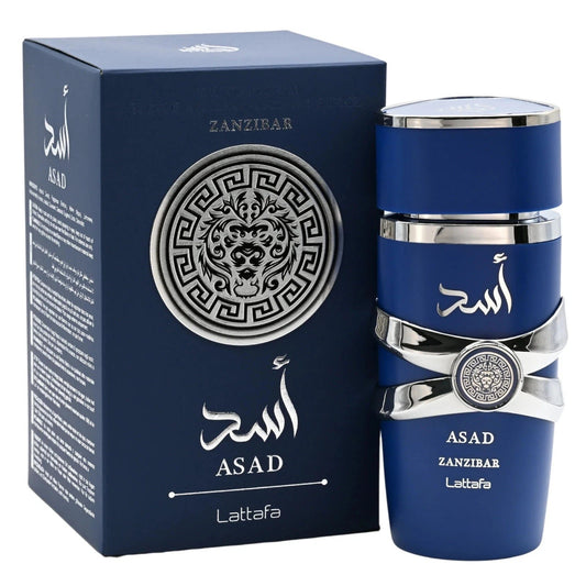Lattafa Asad Zanzibar Eau De Parfum 100ml for Men – Exotic Fresh Woody Fragrance | Free USA Shipping image 0