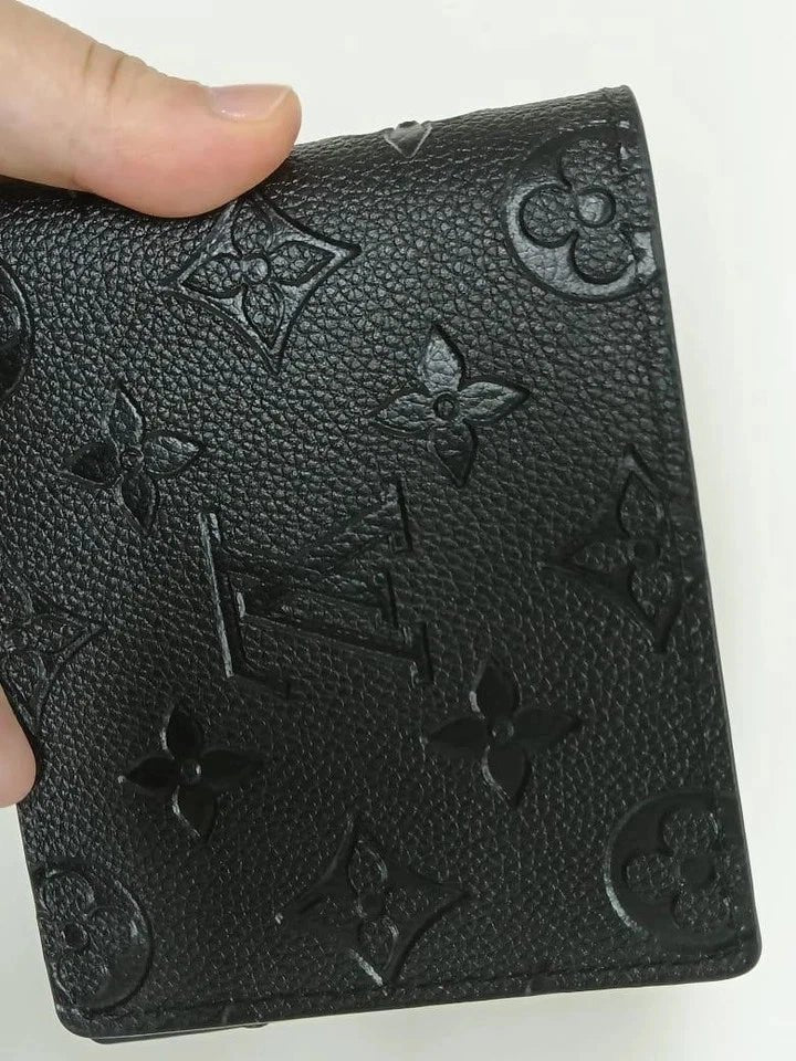 Louis Vuitton Men’s Monogram Macassar Canvas Wallet – Black Designer Luxury Bi-Fold | Free 3–5 Day USA Shipping image 1
