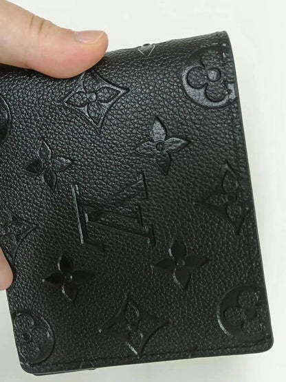 Louis Vuitton Men’s Monogram Macassar Canvas Wallet – Black Designer Luxury Bi-Fold | Free 3–5 Day USA Shipping image 1