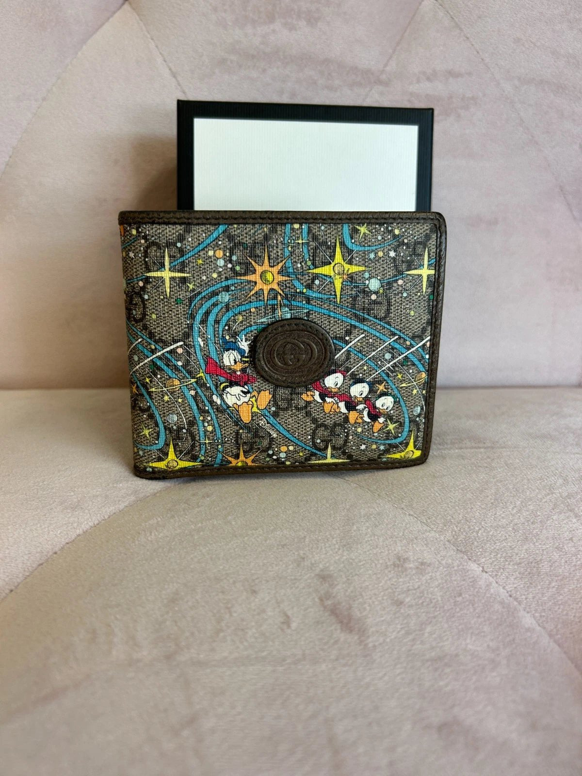 Gucci x Disney GG Supreme Donald Duck Billfold Wallet – Limited Edition Designer Leather Wallet | 70% OFF + Free 3–5 Day USA Shipping image 8