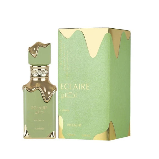 Lattafa Eclaire Pistache Eau De Parfum 3.4 oz / 100ml Luxury Gourmand Pistachio Perfume for Women & Men – Free USA Delivery image 0