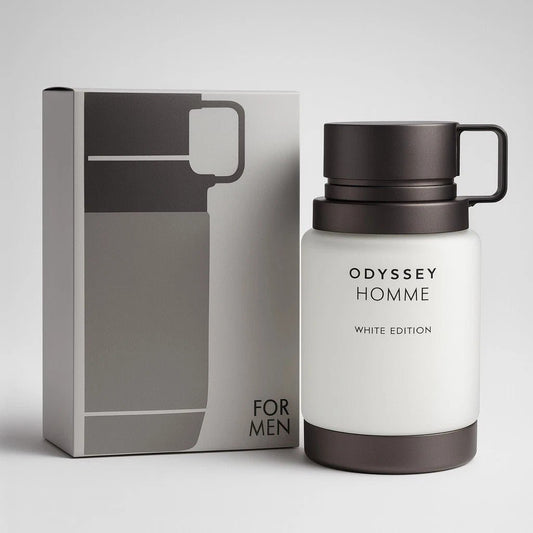 Armaf Odyssey Homme White Edition EDP 100ml | Men's Fresh Aquatic Cologne | Mint, Cardamom, Pineapple, Sage & Amberwood | Free Delivery All Over USA image 0