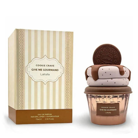 Lattafa Cookie Crave Give Me Gourmand Eau de Parfum 75ml – Sweet Dessert Inspired Perfume | Free USA 3-Day Delivery image 0