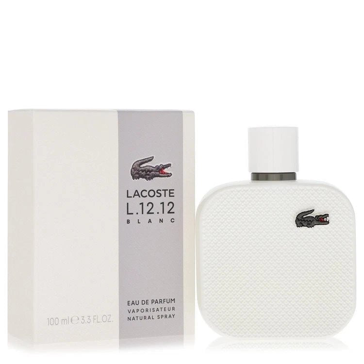 Lacoste L.12.12 Blanc Eau de Parfum 3.3 oz / 100ml for Men – Fresh Woody Citrus Fragrance | Free USA 3-Day Delivery image 0