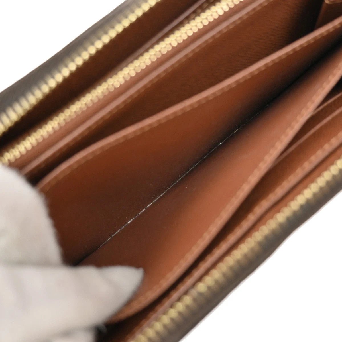 Louis Vuitton Long Zippy Wallet Monogram Leather Brown – Made in France Luxury Organizer | Free 3–5 Day USA Shipping image 13