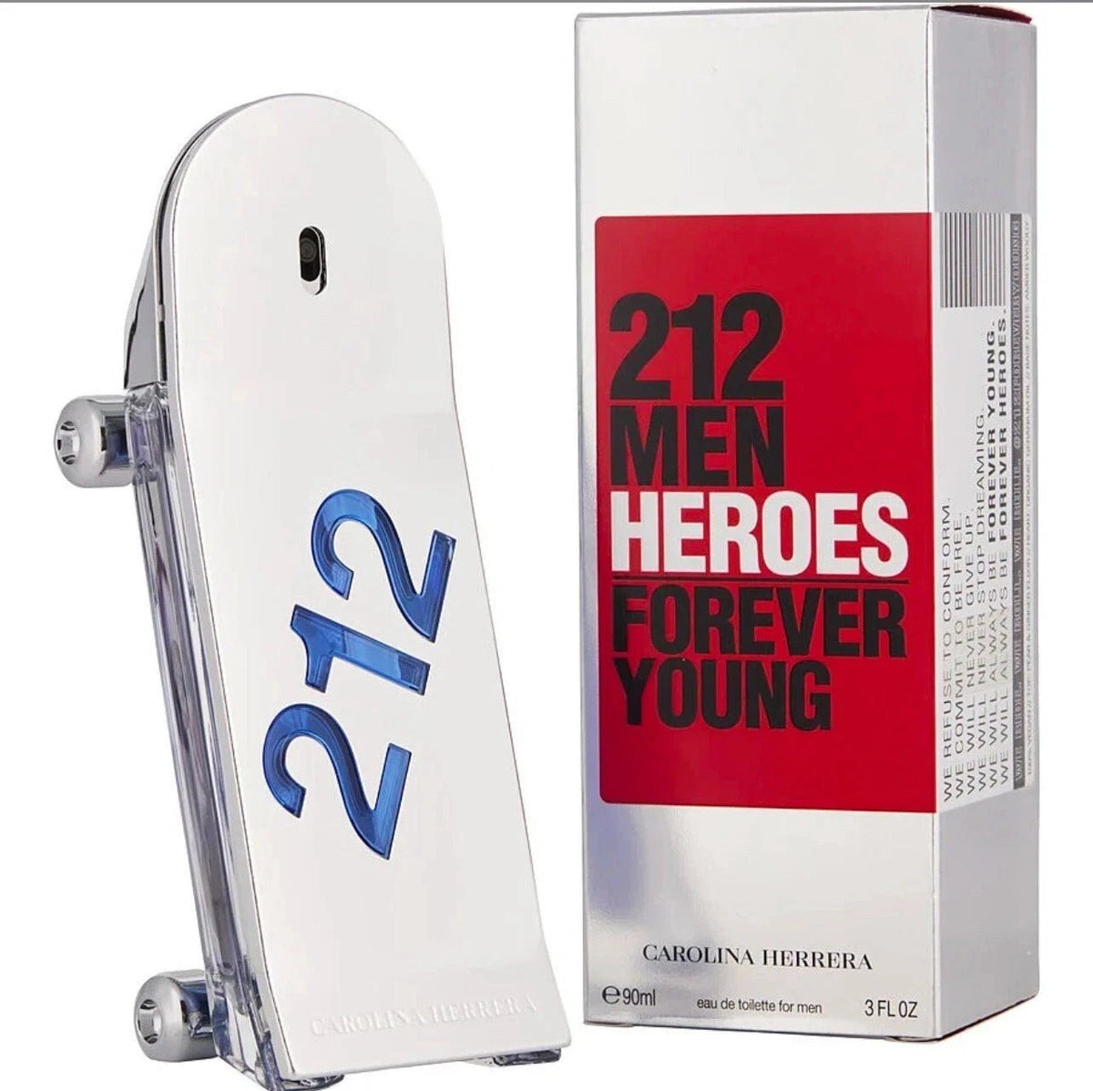 Carolina Herrera 212 Men Heroes Forever Young EDT 3.0 oz – Men’s Luxury Cologne | Brand New | 70% OFF | Free USA Shipping image 0