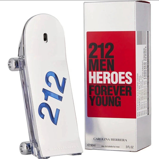 Carolina Herrera 212 Men Heroes Forever Young EDT 3.0 oz – Men’s Luxury Cologne | Brand New | 70% OFF | Free USA Shipping image 0