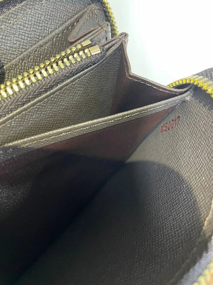 Louis Vuitton Damier Ebene Zippy Zip Around Long Wallet – Brown Designer Luxury Purse | Free 3–5 Day USA Shipping image 8