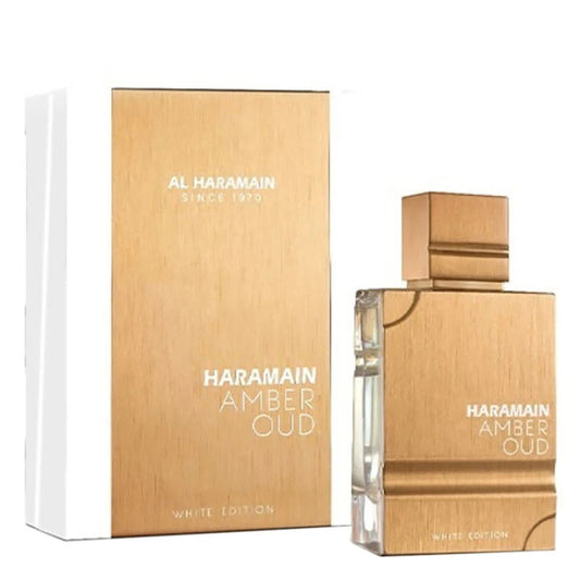 Haramain Amber Oud White Edition Extrait de Parfum 100ml – Luxury Fresh Sweet Unisex Fragrance | Free USA 3-Day Delivery image 0