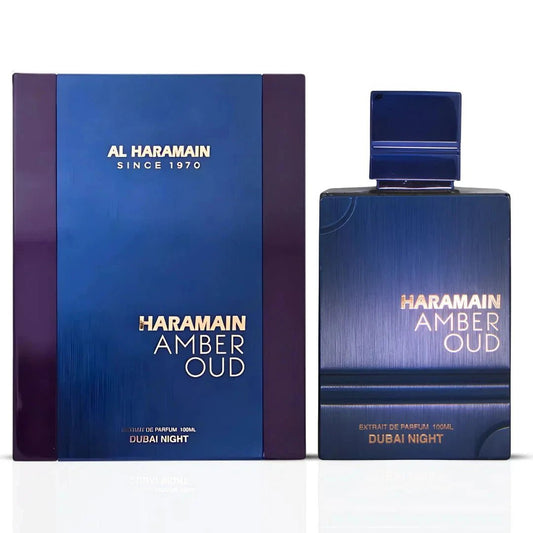 Haramain Amber Oud Dubai Night Extrait de Parfum 100ml – Luxury Oriental Woody Men’s Fragrance | Free USA 3-Day Delivery image 0