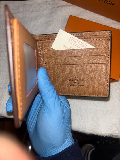 Louis Vuitton Brown Monogram Bifold Wallet for Men – Classic Designer Luxury | Free 3–5 Day USA Shipping image 6