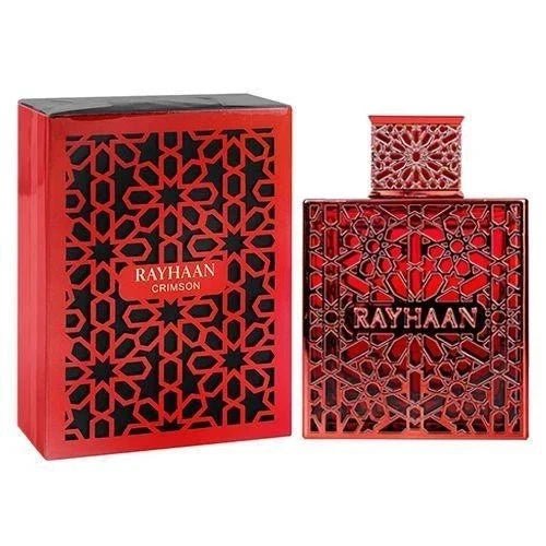 Rayhaan Crimson Eau de Parfum 3.4 oz (100ml) – Warm Spicy Woody Men’s Perfume | Long Lasting Fragrance & Free USA Shipping image 0