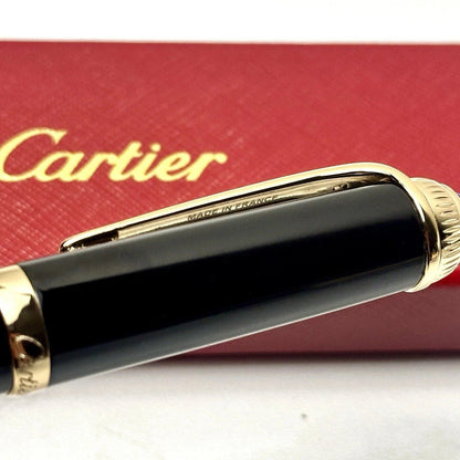 Cartier Black & Gold Composite Executive Rollerball Pen – Rare AD VIP Gift Luxury Writing Instrument | Free 3–5 Day USA Shipping image 6