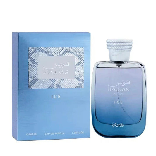 Rasasi Hawas Ice For Him Eau De Parfum 100ML Men’s Fresh Cool Perfume | Free USA 3-Day Delivery image 0