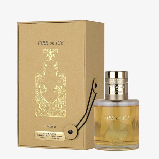 Lattafa Fire On Ice Eau de Parfum 110ml – Warm Spicy Woody Luxury Perfume | Free USA Delivery image 0