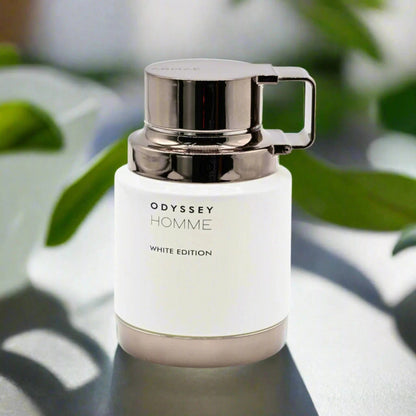 Armaf Odyssey Homme White Edition EDP 100ml | Men's Fresh Aquatic Cologne | Mint, Cardamom, Pineapple, Sage & Amberwood | Free Delivery All Over USA image 1