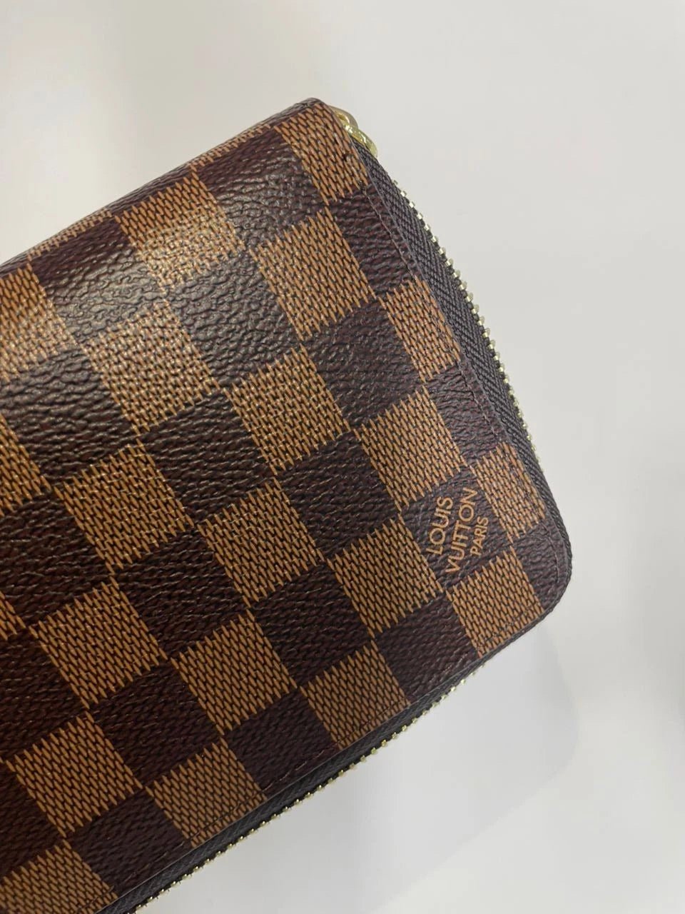 Louis Vuitton Damier Ebene Zippy Zip Around Long Wallet – Brown Designer Luxury Purse | Free 3–5 Day USA Shipping image 3