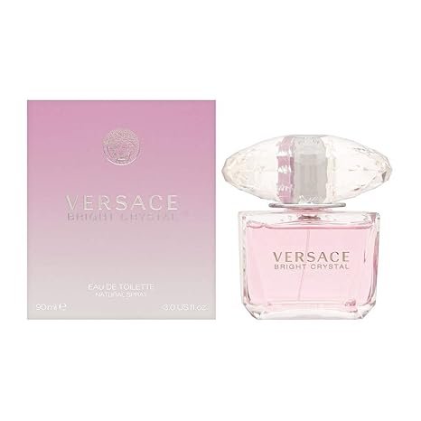 Versace Bright Crystal Eau de Toilette for Women 90ml – Fresh Floral Fruity Luxury Perfume | Long-Lasting Scent | Free 3-Day USA Shipping image 0