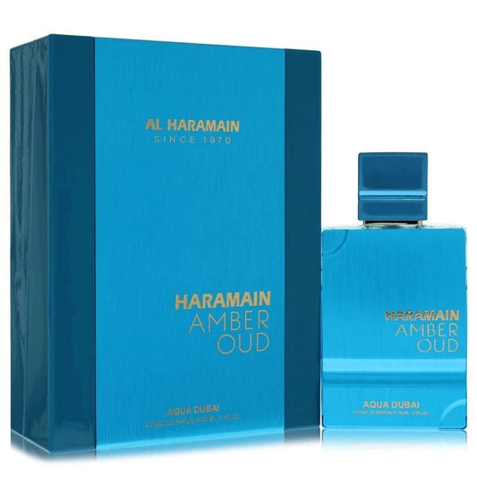 Haramain Amber Oud Aqua Dubai Extrait de Parfum 100ml – Luxury Fresh Aquatic Unisex Fragrance | Free USA 3-Day Delivery image 0