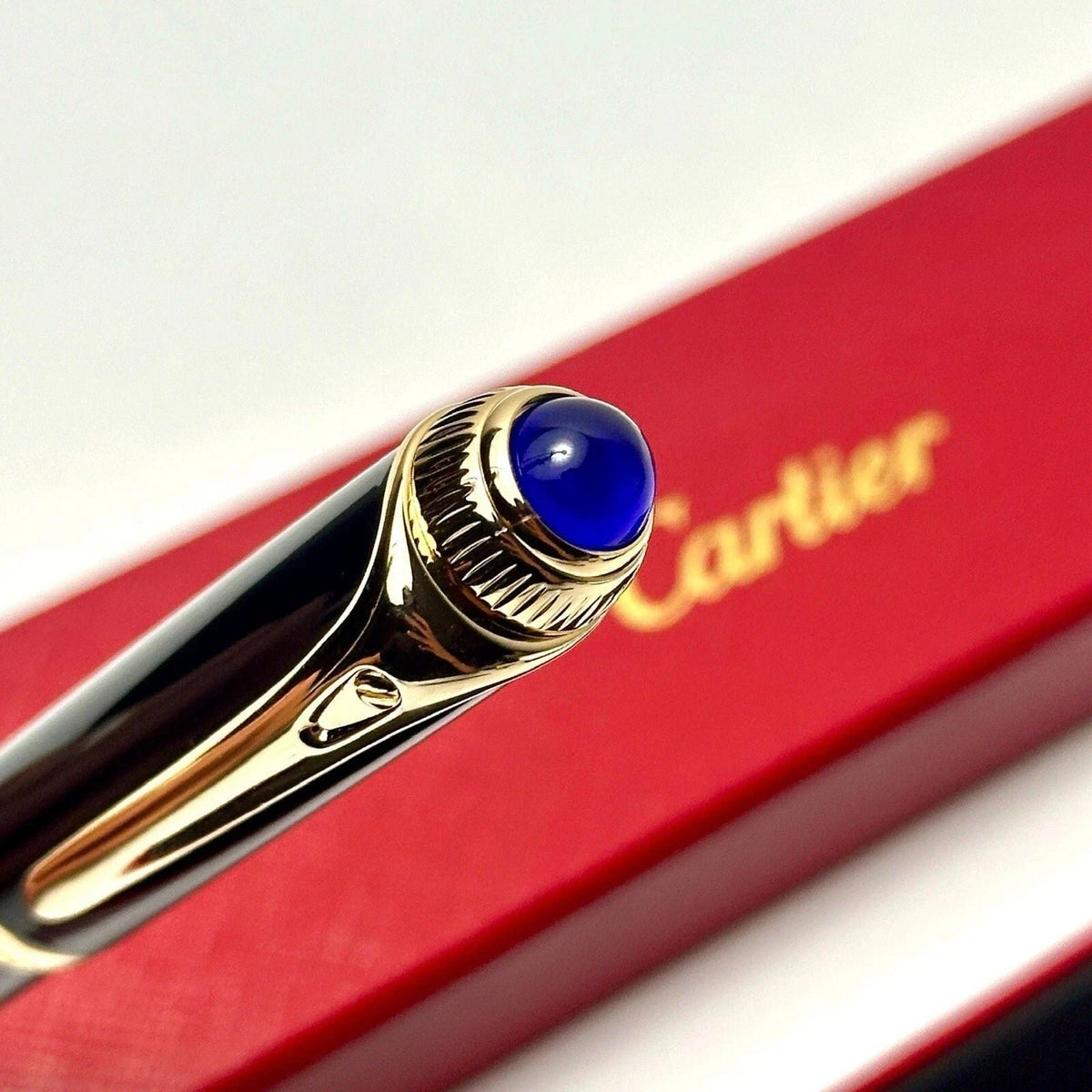 Cartier Black & Gold Composite Executive Rollerball Pen – Rare AD VIP Gift Luxury Writing Instrument | Free 3–5 Day USA Shipping image 2