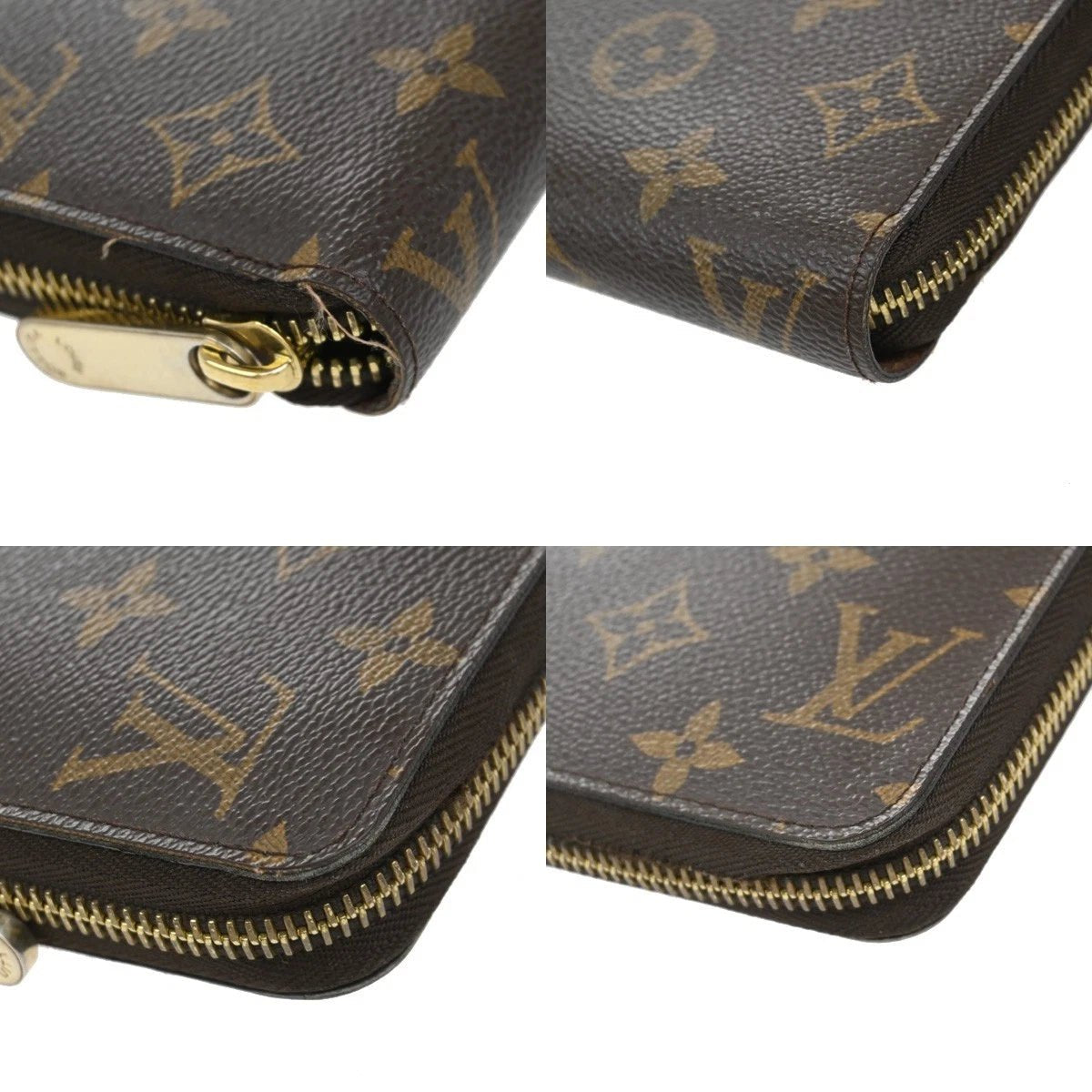 Louis Vuitton Long Zippy Wallet Monogram Leather Brown – Made in France Luxury Organizer | Free 3–5 Day USA Shipping image 6