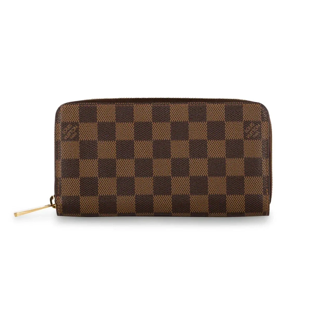 Louis Vuitton Damier Ebene Zippy Zip Around Long Wallet – Brown Designer Luxury Purse | Free 3–5 Day USA Shipping image 0