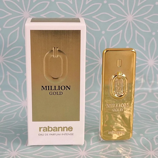 Paco Rabanne 1 Million Gold Mini Parfum Intense 0.16 oz / 5 mL – Men’s Luxury Travel Splash | 70% OFF | Free USA Shipping image 0