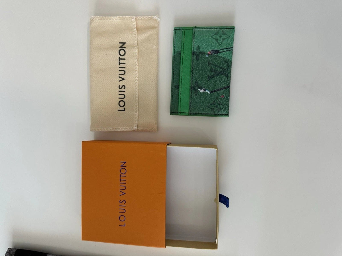 Louis Vuitton Golf Double Card Holder – Luxury Monogram Designer Card Case | Free 3–5 Day USA Shipping image 1
