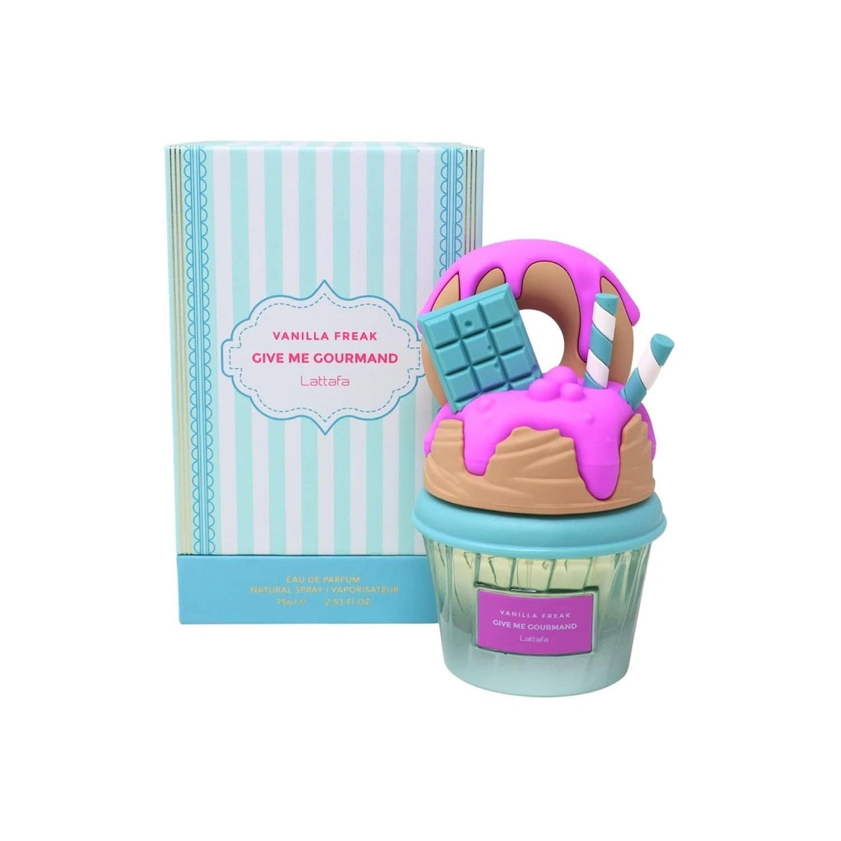 Lattafa Vanilla Freak Give Me Gourmand Eau de Parfum 75ml – Sweet Vanilla Dessert Perfume | Free USA 3-Day Delivery image 0