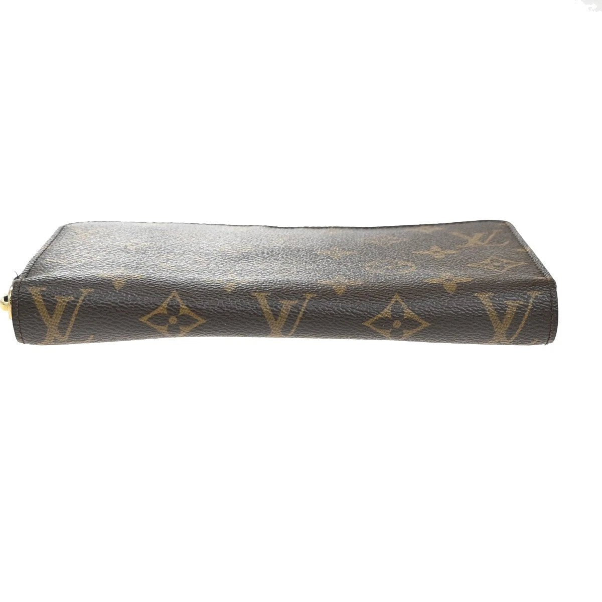 Louis Vuitton Long Zippy Wallet Monogram Leather Brown – Made in France Luxury Organizer | Free 3–5 Day USA Shipping image 5