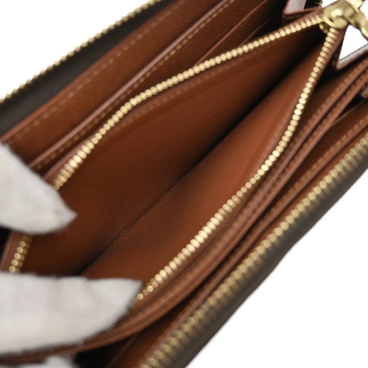 Louis Vuitton Long Zippy Wallet Monogram Leather Brown – Made in France Luxury Organizer | Free 3–5 Day USA Shipping image 11