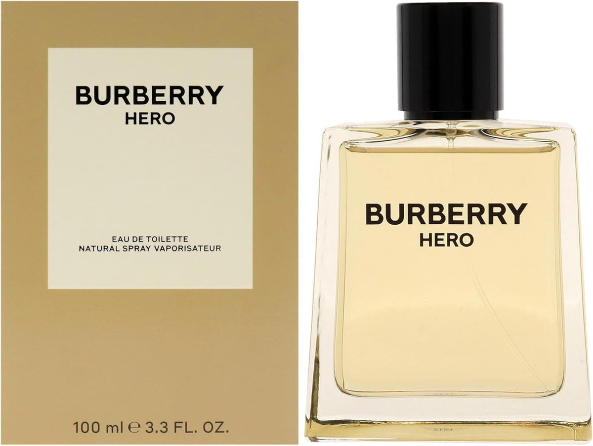 Burberry Hero Eau de Toilette Spray 100ml for Men | Fresh Woody Masculine Fragrance | Fast Free USA Delivery image 0