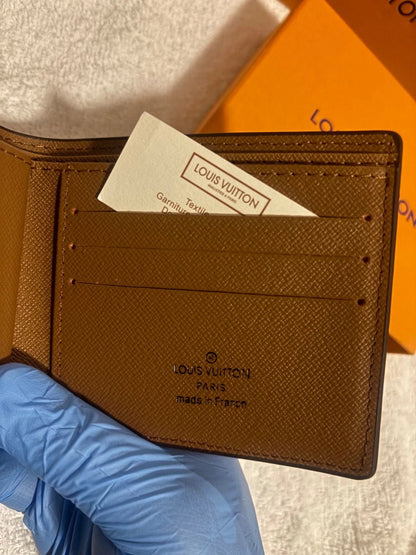 Louis Vuitton Brown Monogram Bifold Wallet for Men – Classic Designer Luxury | Free 3–5 Day USA Shipping image 7